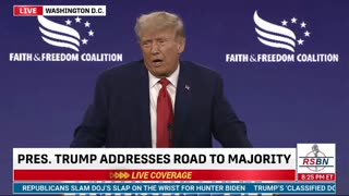 Trump speaks at Faith and Freedom Coalition: Road to Majority Conference 6/24/23