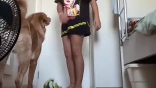 Dog's Reaction To Owner's Test