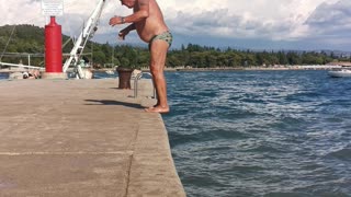 Backflipping into a Belly Flop