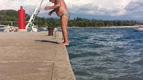Backflipping into a Belly Flop