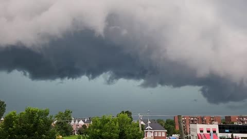 Incredible footage shows the calm before the storm
