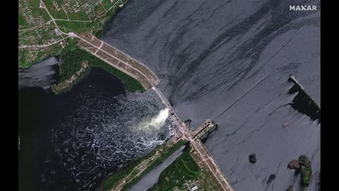 "War Criminal Zelensky's Baseless Accusations: Russian-Linked Dam Collapse Raises Concerns"