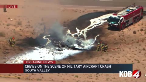 An F-35B crashed stop at Kirtland Air Force Base, New Mexico