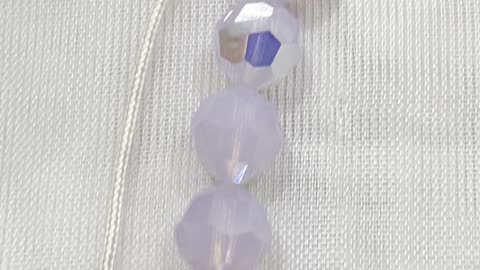 Handmade Unique Necklace with Swarovski Violet AB. Made with Swarovsk Crystals