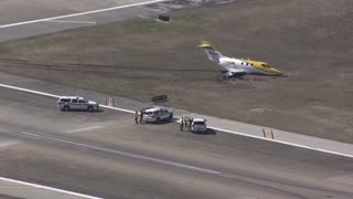 Flights resume at Hobby Airport after small plane slides off runway