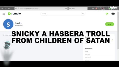 SNICKY, A HASBARA TROLL FROM THE COUNTRY OF SATAN