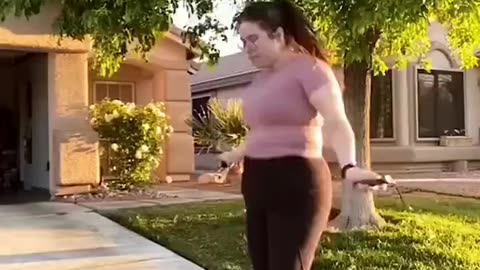 Girl Was Jump Roping in front of Her House And Then This Happened