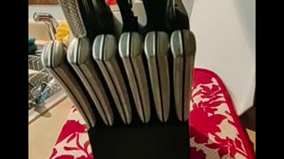 Oster 14 Piece Cutlery Set unboxing and demonstration