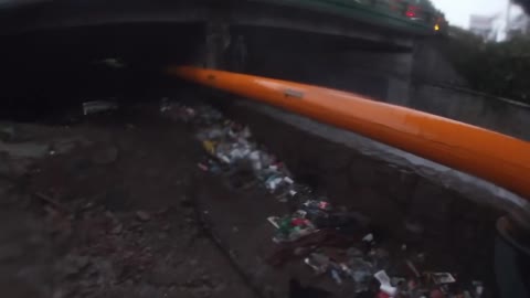 Trapped People Rescued From Flooded Overpass