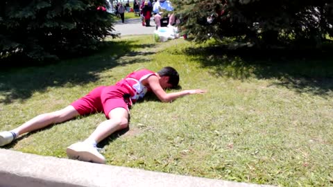 QWOP Cosplayer at Anime North