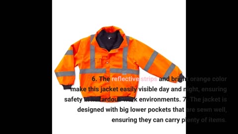 Ergodyne GloWear 8365 Rain #Jacket High Visibility-Overview