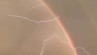 Amazing Rainbow and Lightening after Brother’s Funeral