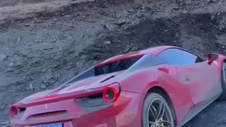 Would you drive this car here ? #Ferrari #offroad #amazing #car #viral #turbo