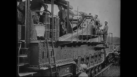 WWI French Railway Artillery Train