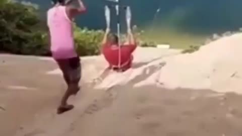 Funny zipline