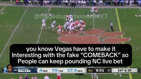 Rigged Clemson Tigers vs North Carolina | Vegas just using Clemson as a bait it’s so obvious