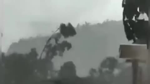 A huge tornado is destroying the countryside in China! Unique footage