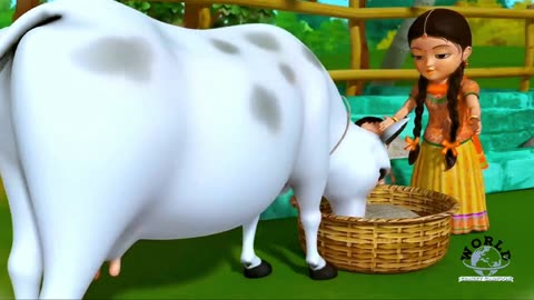 GIYA DOOD PILATI HAY | COW CARTOON | @WORLDCRAZEYCARTOON