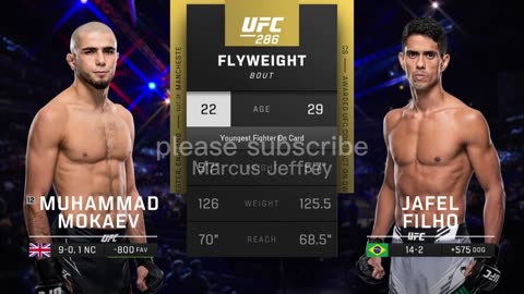 UFC 286 Prelims | UFC 286 Full Fight | MUHAMMAD MOKAEV vs JAFEL FILHO Full Fight