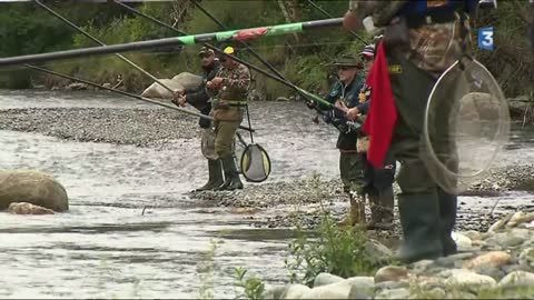 Trout fishing: world champions competing in Arreau