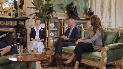 The Prince of Wales, The Princess of Wales & The Princess Royal at Windsor Castle