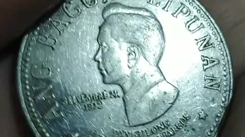 5 Peso 1975 Old coin philippine money