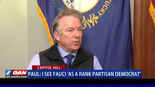 Sen. Paul: I see Fauci 'as a rank partisan Democrat'
