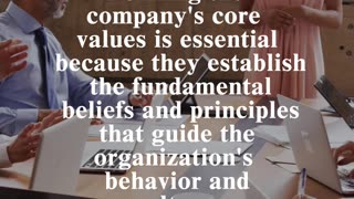 CEO Essential Questions: How do you define the company's core values?