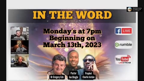 IN THE WORD with Dr. Greg Eck and Prophet John Scaduto!