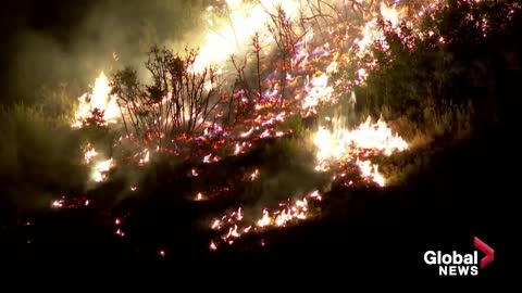 Fierce wildfire in Spain forces 1,500 residents to evacuate homes