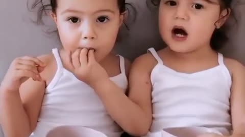 twin cute babys