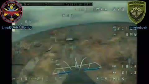 UA POV: Avdiivka. Work of 110th OMBR in Avdiivka. Multiple drone hits on RU equipment