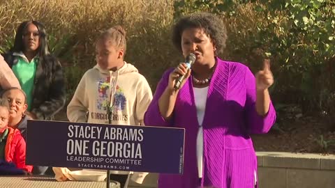 Stacey Abrams Says We Saw Record Voter Turnout Before Claiming Voter Suppression Is Alive & Well