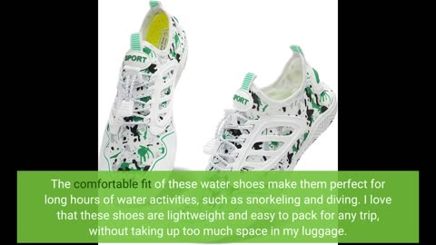 Customer Feedback: DigiHero Water Shoes for Women and Men, Quick-Dry Aqua Socks Swim Beach Wome...