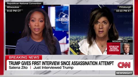 Reporter describes what Trump told her in his first interview after shooting