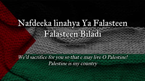 Falasteen Biladi - Humood | No Music | Lyrics and English Translation #freepalestine