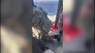 Italian Coast Guard rescues 32 people stranded on desert island