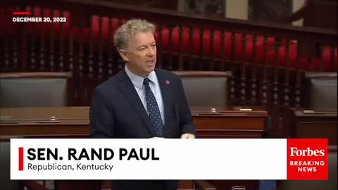 Sen. Paul: "We spent $118,000 to study if a metal replica of ... Thanos could snap his fingers!"