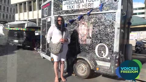 Peaceful Protest in Wellington - Jacinda Taxi