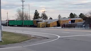 ANOTHER TRAIN DERAILED IN OHIO TODAY • HAZMAT ON SCENE