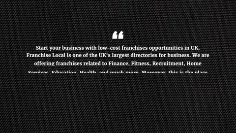 Best Fast Food Franchise Opportunities
