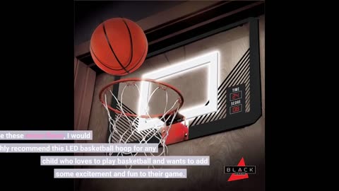 Read Feedback: BLACK SERIES The LED Light-Up Basketball 18 Inch Hoop Sports Game with Mini Ball...