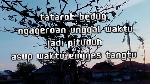 Sundanese song TATAROK BEDUG