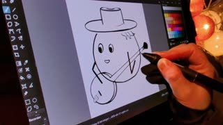 Watch a Tomato Come to Life through Tablet Drawing Timelapse