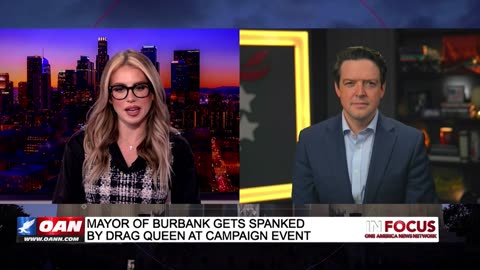 IN FOCUS: Mayor of Burbank Gets Spanked by Drag Queen at Dem Fundraiser with Ryan Helfenbein - OAN