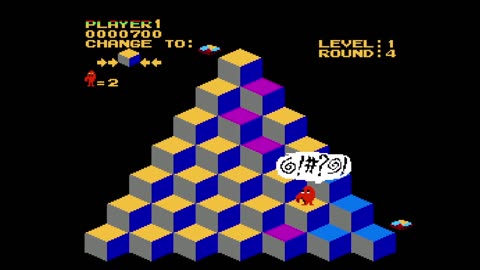 Q*bert for the Nintendo Entertainment System (NES)