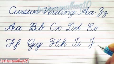How to write English capital and small letters | Cursive writing a to z| Cursive abcd