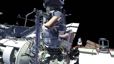 Russian Space walk 60 Animation