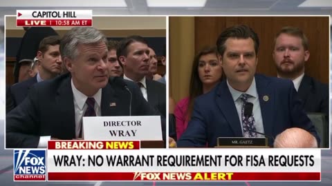 Gaetz DESTROYS Crooked FBI Chief Chris Wray w/ UNFORGETTABLE FINAL WORD!