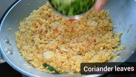 Egg Fried Rice Recipe with Left over Rice